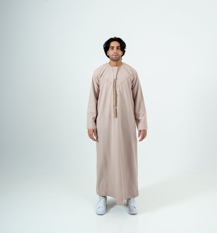 Basics Emirati Thobe- Apricot