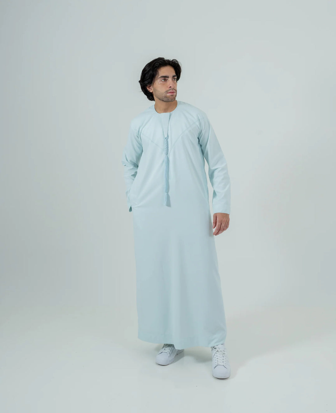Basics Emirati Thobe- Ice Green