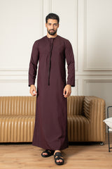 Essentials Emirati Thobe- Midnight Purple