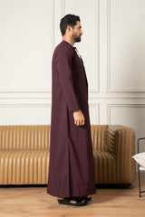 Essentials Emirati Thobe- Midnight Purple