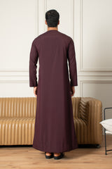 Essentials Emirati Thobe- Midnight Purple