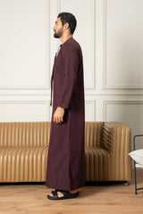 Essentials Emirati Thobe- Midnight Purple