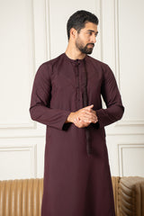 Essentials Emirati Thobe- Midnight Purple