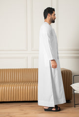 Essentials Emirati Thobe- Glacier White