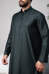 Bahraini Thobe- Forest Green