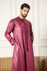 Emirati Thobe- Deep Maroon