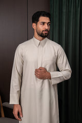 Qatari Thobe- Regent Taupe
