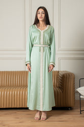 Yasmine Djellaba- Mint Green