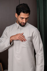 Qatari Thobe- Savoy Grey