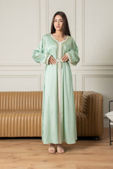 Yasmine Djellaba- Mint Green
