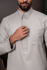 Qatari Thobe- Savoy Grey