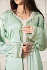 Yasmine Djellaba- Mint Green