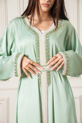 Yasmine Djellaba- Mint Green