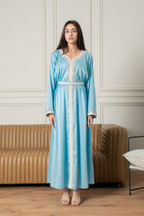 Yasmine Djellaba- Baby Blue