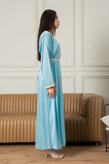 Yasmine Djellaba- Baby Blue