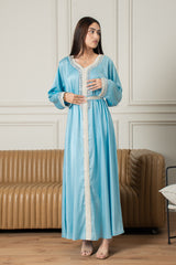 Yasmine Djellaba- Baby Blue