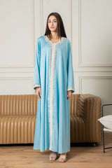 Yasmine Djellaba- Baby Blue