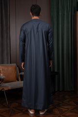 Winter Emirati Thobe- Imperial Blue