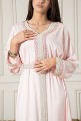 Yasmine Djellaba- Baby Pink