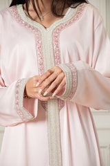 Yasmine Djellaba- Baby Pink