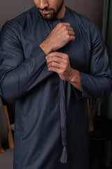 Winter Emirati Thobe- Imperial Blue