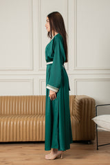 Yasmine Djellaba- Emerald Green