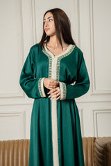 Yasmine Djellaba- Emerald Green