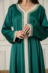 Yasmine Djellaba- Emerald Green