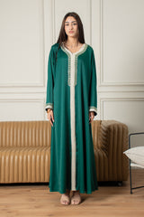 Yasmine Djellaba- Emerald Green