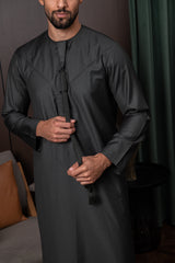 Winter Emirati Thobe- Hunting Green