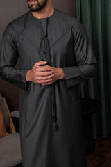 Winter Emirati Thobe- Hunting Green