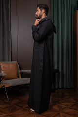 Moroccan Thobe- Onyx Black