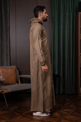 Moroccan Thobe- Pebble Brown