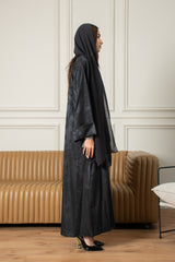 Midnight Petal Abaya- Blue