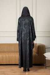 Midnight Petal Abaya- Blue