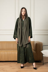 Midnight Petal Abaya- Green