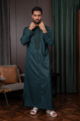 Moroccan Thobe- Racing Green