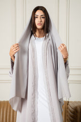 LEEN Abaya- Dove Grey