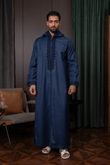 Moroccan Thobe- Royal Blue