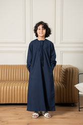 Kids Basics Emirati Thobe- Navy
