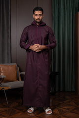 Moroccan Thobe- Mulberry Purple