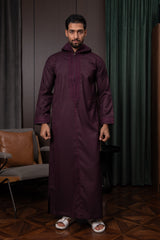 Moroccan Thobe- Mulberry Purple
