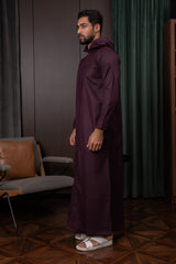 Moroccan Thobe- Mulberry Purple