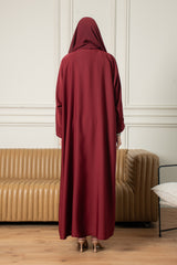 The Essential Abaya - Burgundy