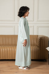 Kids Emirati Thobe- Glacier Green