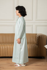 Kids Emirati Thobe- Glacier Green