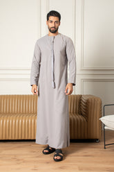 Essentials Emirati Thobe- Graphite Grey
