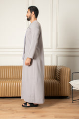 Essentials Emirati Thobe- Graphite Grey