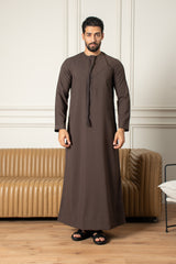 Essentials Emirati Thobe- Mocha Brown