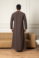 Essentials Emirati Thobe- Mocha Brown